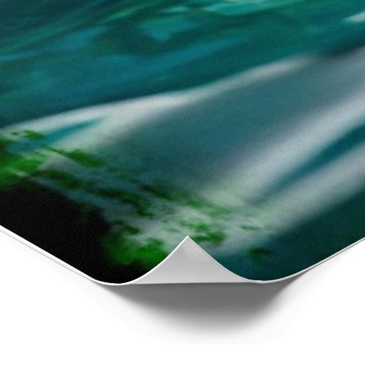 De Water Dragon Fantasy Kunst Poster (Hoek)