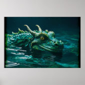 De Water Dragon Fantasy Kunst Poster (Voorkant)