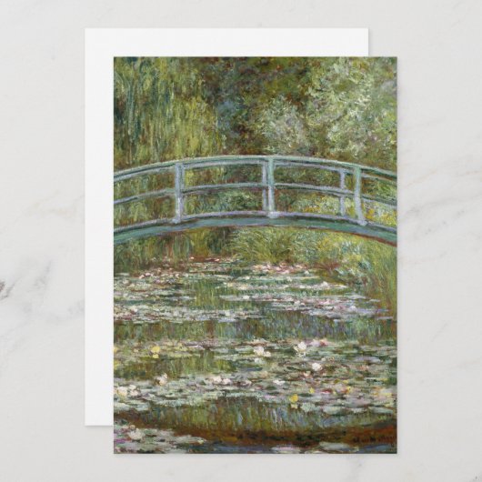 De water-Lily Pond | Claude Monet Kaart (Voorkant / Achterkant)