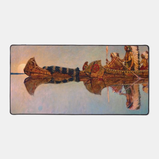 De waterbegrafenis door Newell Convers Wyeth Bureaumat (Voorkant)