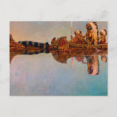 De waterbegrafenis door Newell Convers Wyeth Feestdagenkaart (Voorkant)