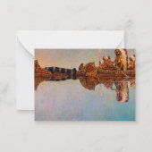 De waterbegrafenis door Newell Convers Wyeth Notitiekaartje (Voorkant)