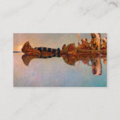 De waterbegrafenis door Newell Convers Wyeth Visitekaartje (Voorkant)