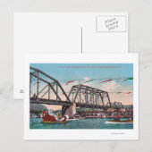 De watercarnaval en de RR in het noordwestelijke d Briefkaart (Voorkant / Achterkant)