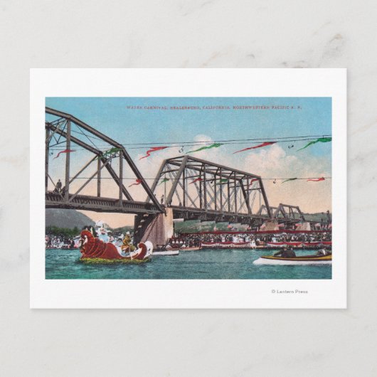 De watercarnaval en de RR in het noordwestelijke d Briefkaart (Voorkant)