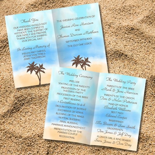 De Watercolor Beach Bruiloftcollectie