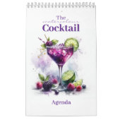De Watercolor Cocktail Agenda Kalender (Hoes)