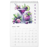 De Watercolor Cocktail Agenda Kalender (Jan 2027)