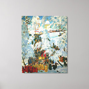 De waterconcentratie op de theofany canvas afdruk