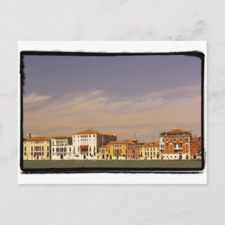 De waterdekhuizen, Venetië, Italië. Briefkaart