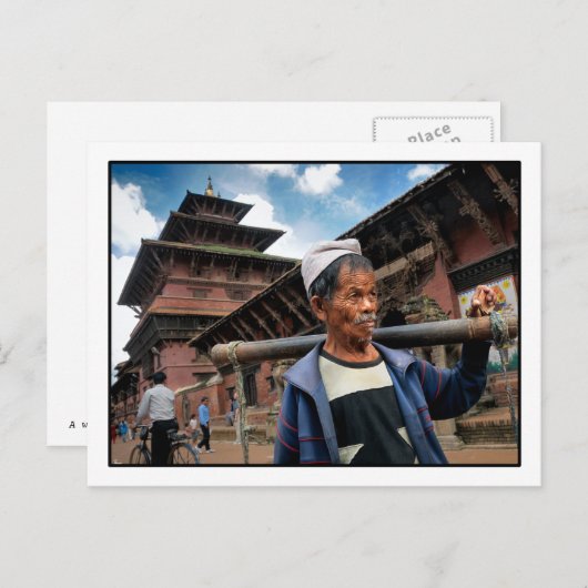 De waterdrager. Briefkaart (Voorkant / Achterkant)