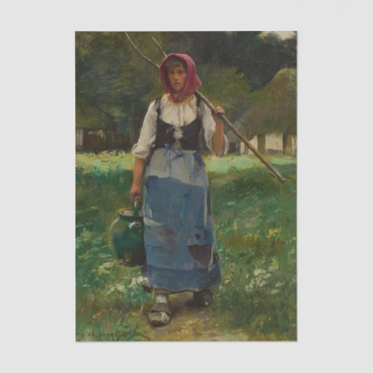 De waterdrager – Julien Dupre Tissuepapier (Voorkant)