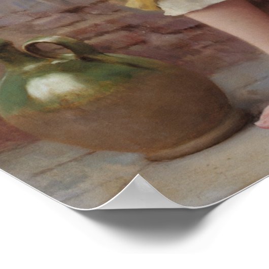 De waterdrager van Eugene de Blaas - Poster (Hoek)