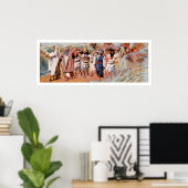 De wateren zijn verdeeld. Schilderen door James Ti Poster (Thuiskantoor)