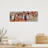 De wateren zijn verdeeld. Schilderen door James Ti Poster (Keuken)