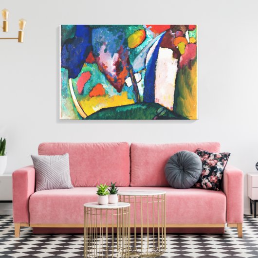 De Waterfall Wassily Kandinsky Canvas Afdruk (Insitu (Woonkamer))
