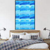De Waterige Golven Canvas Afdruk (Insitu (Slaapkamer))