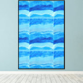 De Waterige Golven Canvas Afdruk (Insitu (Houten vloer))