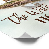 De Watering Hole Hunting Party Drink het tafelteke Poster (Hoek)