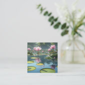 De waterlelie nimfen behoren tot de mooiste vierkante visitekaartje (Staand voorkant)