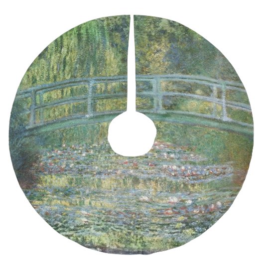 De waterlelie vijver |  Franse schilderkunst Kerstboom Rok (Voorkant)