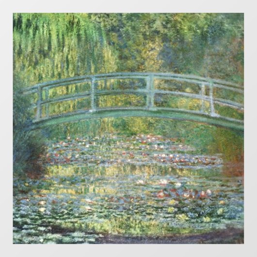 De waterlelie vijver | Franse schilderkunst Raamsticker (Vel)