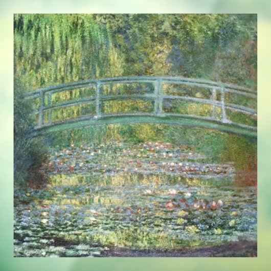 De waterlelie vijver |  Franse schilderkunst Raamsticker (Vel 3)