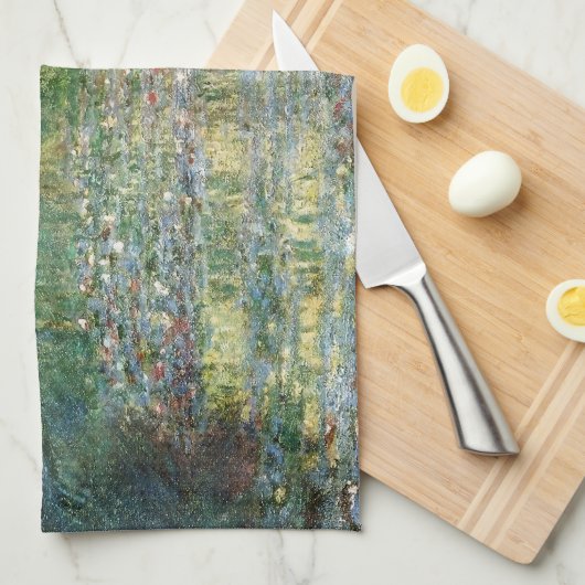 De waterlelie vijver |  Franse schilderkunst Theedoek (Quarter Fold)