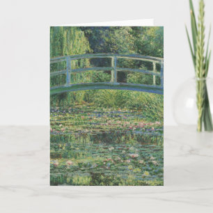 De Waterlelie Vijver, Landschap Olieverf, Monet Bedankkaart