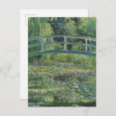 De Waterlelie Vijver, Landschap Olieverf, Monet Briefkaart (Voorkant / Achterkant)