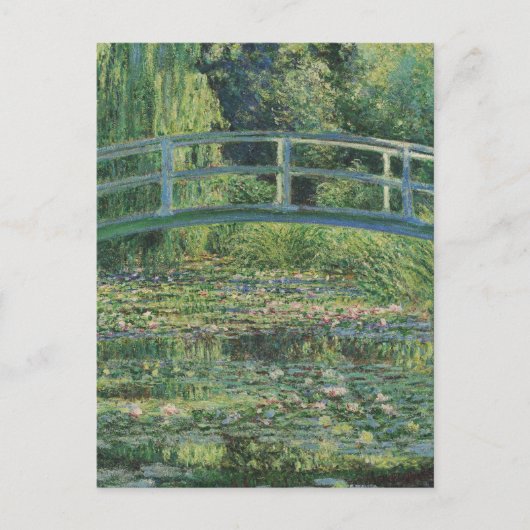 De Waterlelie Vijver, Landschap Olieverf, Monet Briefkaart (Voorkant)