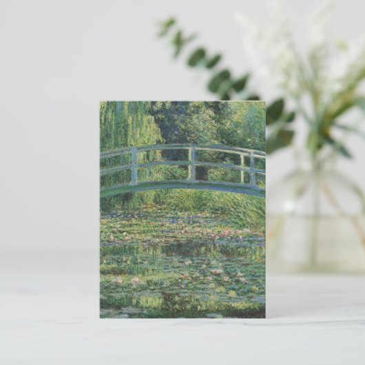 De Waterlelie Vijver, Landschap Olieverf, Monet Briefkaart (Staand voorkant)