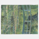 De Waterlelie Vijver, Landschap Olieverf, Monet Fleece Deken (Voorkant (Horizontaal))