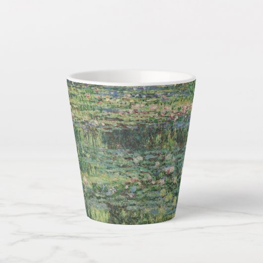 De Waterlelie Vijver, Landschap Olieverf, Monet Latte Mok (Voorkant)