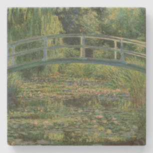 De Waterlelie Vijver, Landschap Olieverf, Monet Stenen Onderzetter