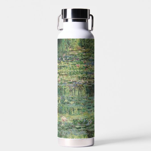 De Waterlelie Vijver, Landschap Olieverf, Monet Waterfles (Voorkant)