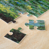 De waterlelie vijver van Claude Monet Legpuzzel (Zijkant)
