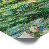 De waterlelie vijver van Claude Monet Poster (Hoek)