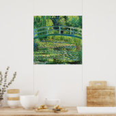 De waterlelie vijver van Claude Monet Poster (Keuken)