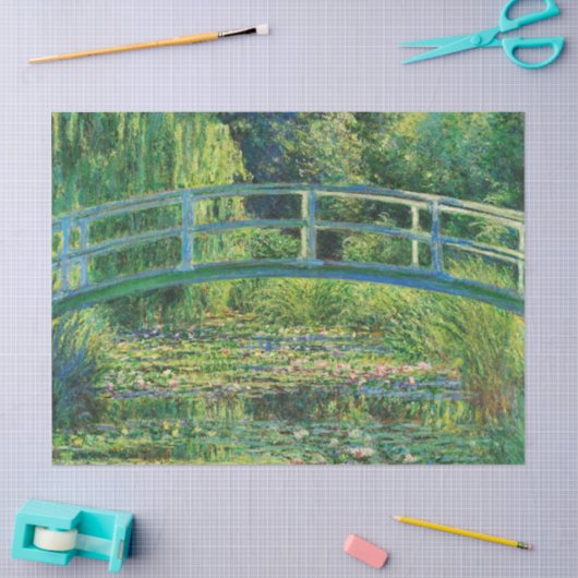 De waterlelie vijver van Claude Monet Tissuepapier (Craft)