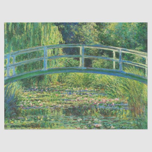 De waterlelie vijver van Claude Monet Tissuepapier (Voorkant)