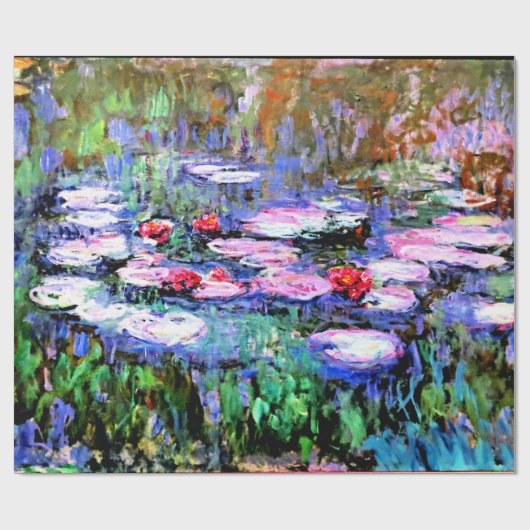 De waterlelies (waterlelies) van Claude Monet Cadeaupapier (Vlak)