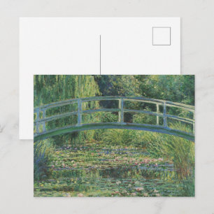 De Waterlelievijver, Landschap Olie Schilderij, Mo Briefkaart
