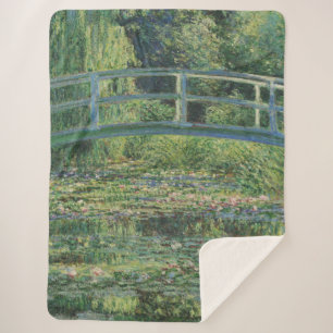 De Waterlelievijver, Landschap Olie Schilderij, Mo Sherpa Deken