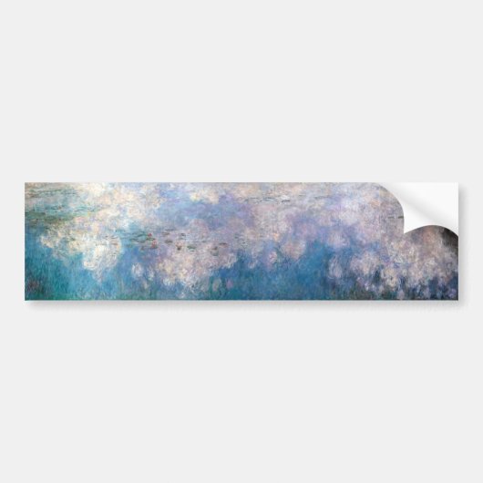 De waterlieden - de wolken, Claude Monet Bumpersticker (Voorkant)