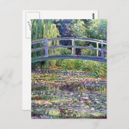 De waterLily Pond van Claude Monet Briefkaart (Voorkant / Achterkant)