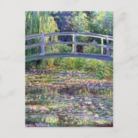 De waterLily Pond van Claude Monet Briefkaart (Voorkant)