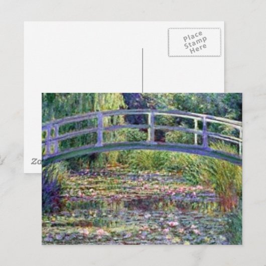 De waterLily Pond van Claude Monet Briefkaart (Voorkant / Achterkant)