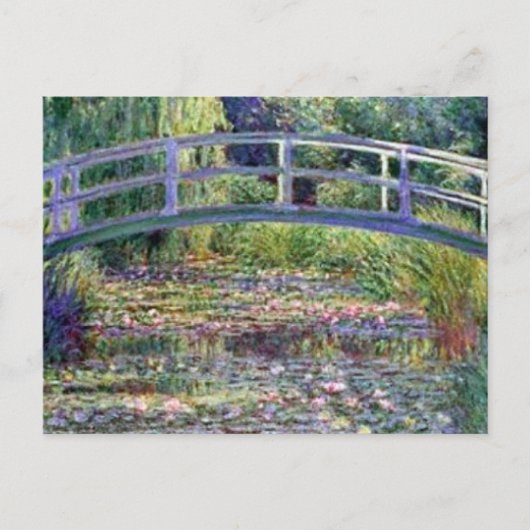 De waterLily Pond van Claude Monet Briefkaart (Voorkant)