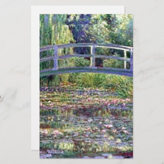 De waterLily Pond van Claude Monet Briefpapier (Voorkant / Achterkant)